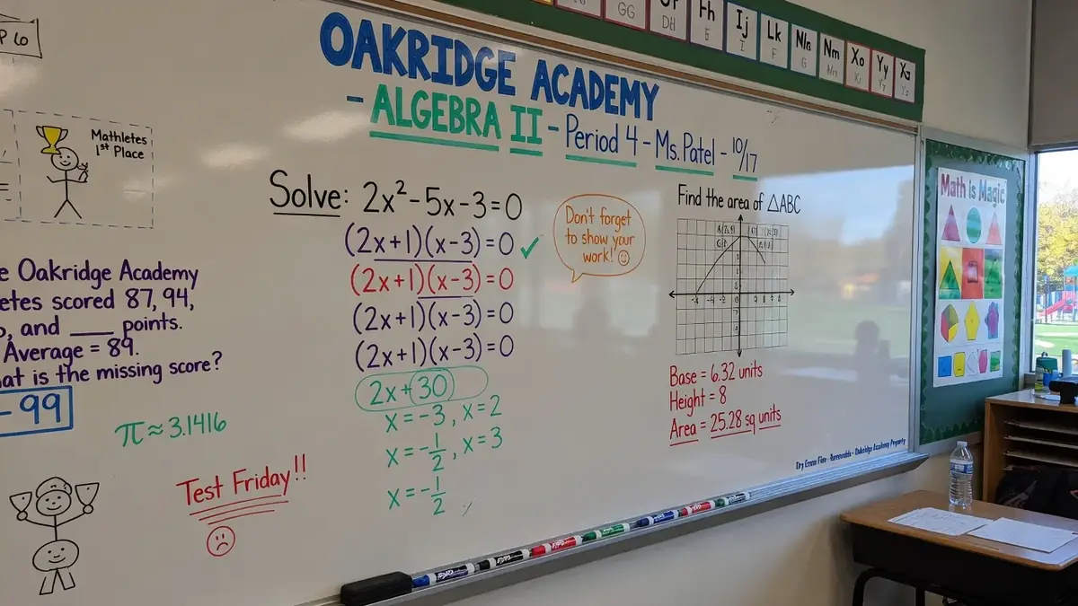 Dry Erase example