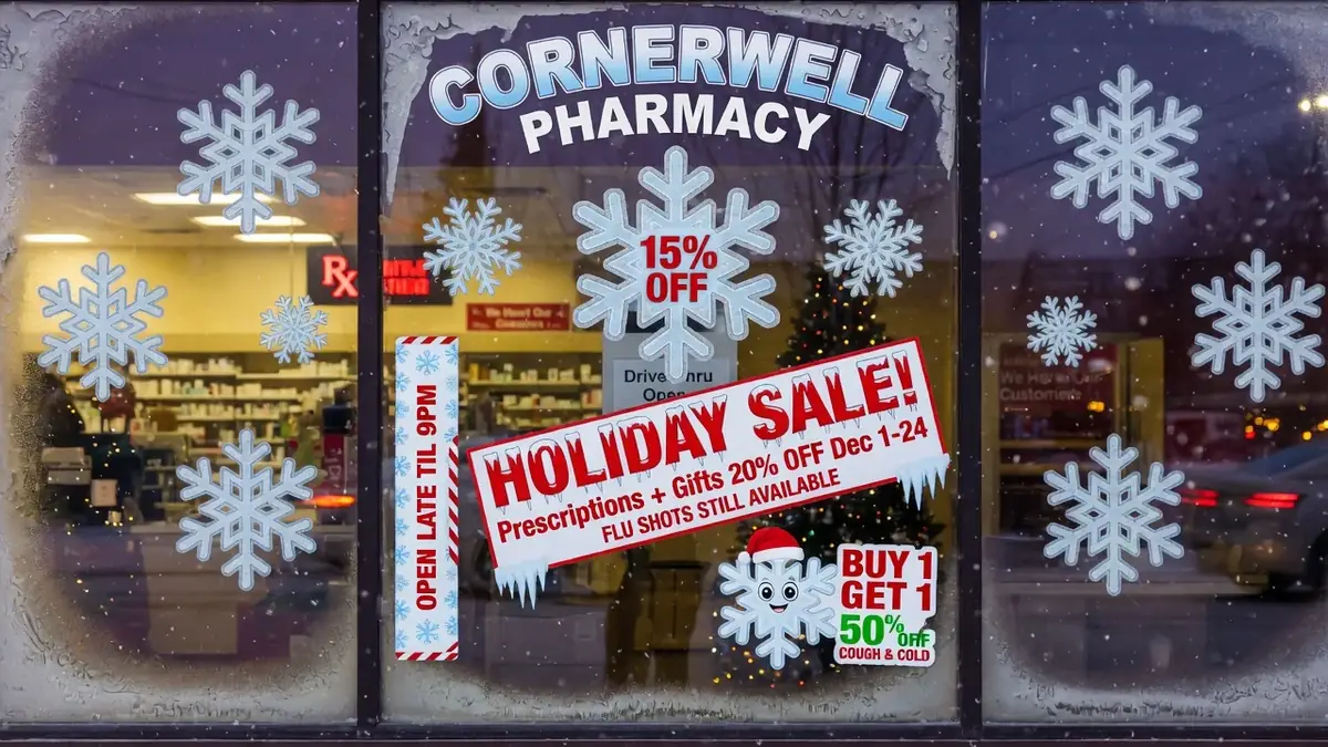Window Cling example
