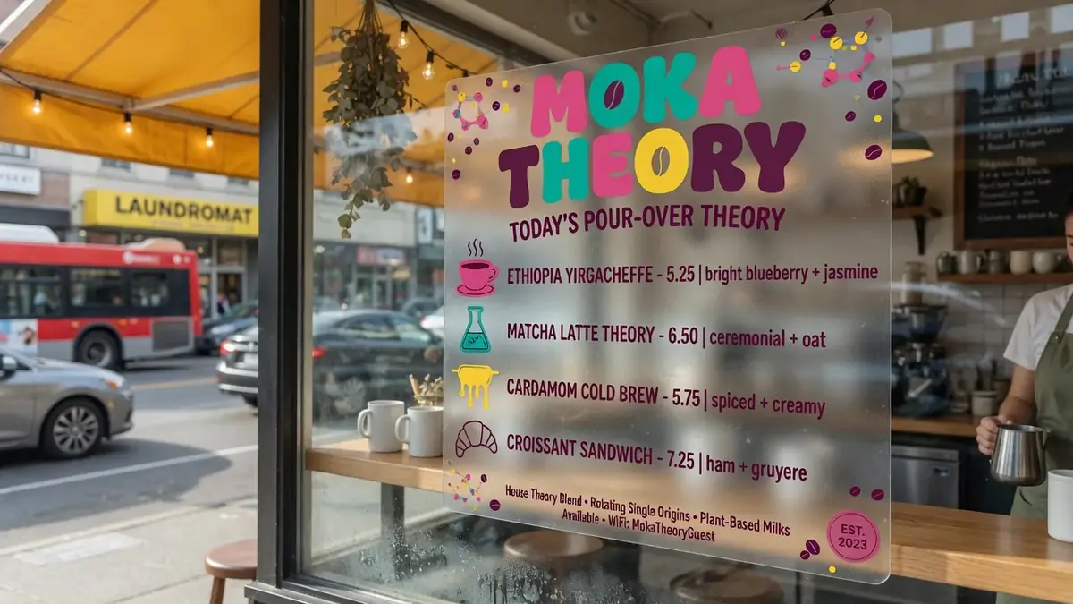 Window Cling example